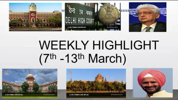 Weekly Highlights (7 March 2022- 13 March 2022) Weekly Highlights (7 March 2022- 13 March 2022)