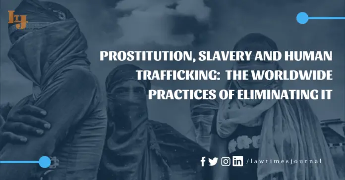 Prostitution, Slavery and Human Trafficking: The worldwide practices of eliminating it Prostitution, Slavery and Human Trafficking: The worldwide practices of eliminating it